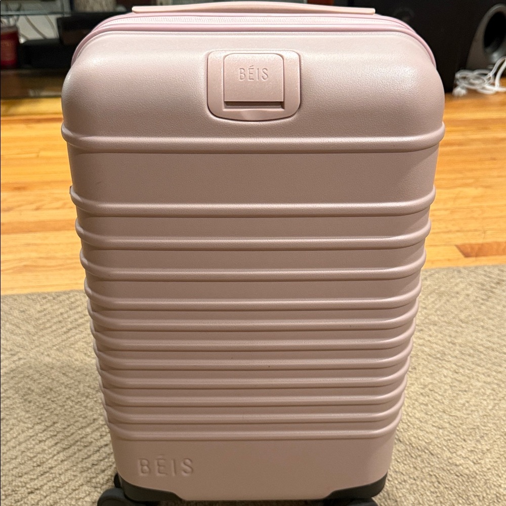 BEIS Pink Rolling Suitcase
